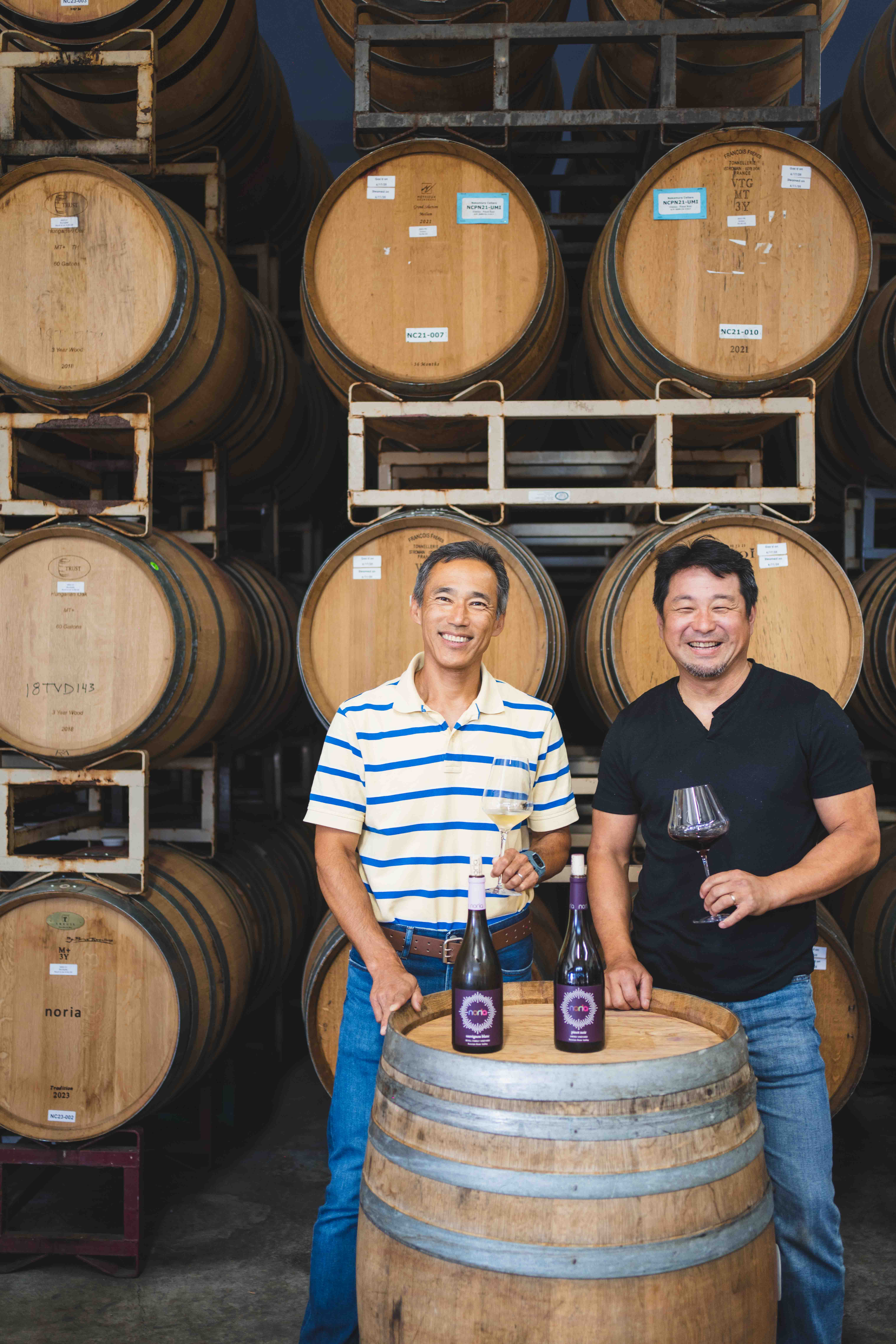 Atsushi and Nori, NORIA Wines owners