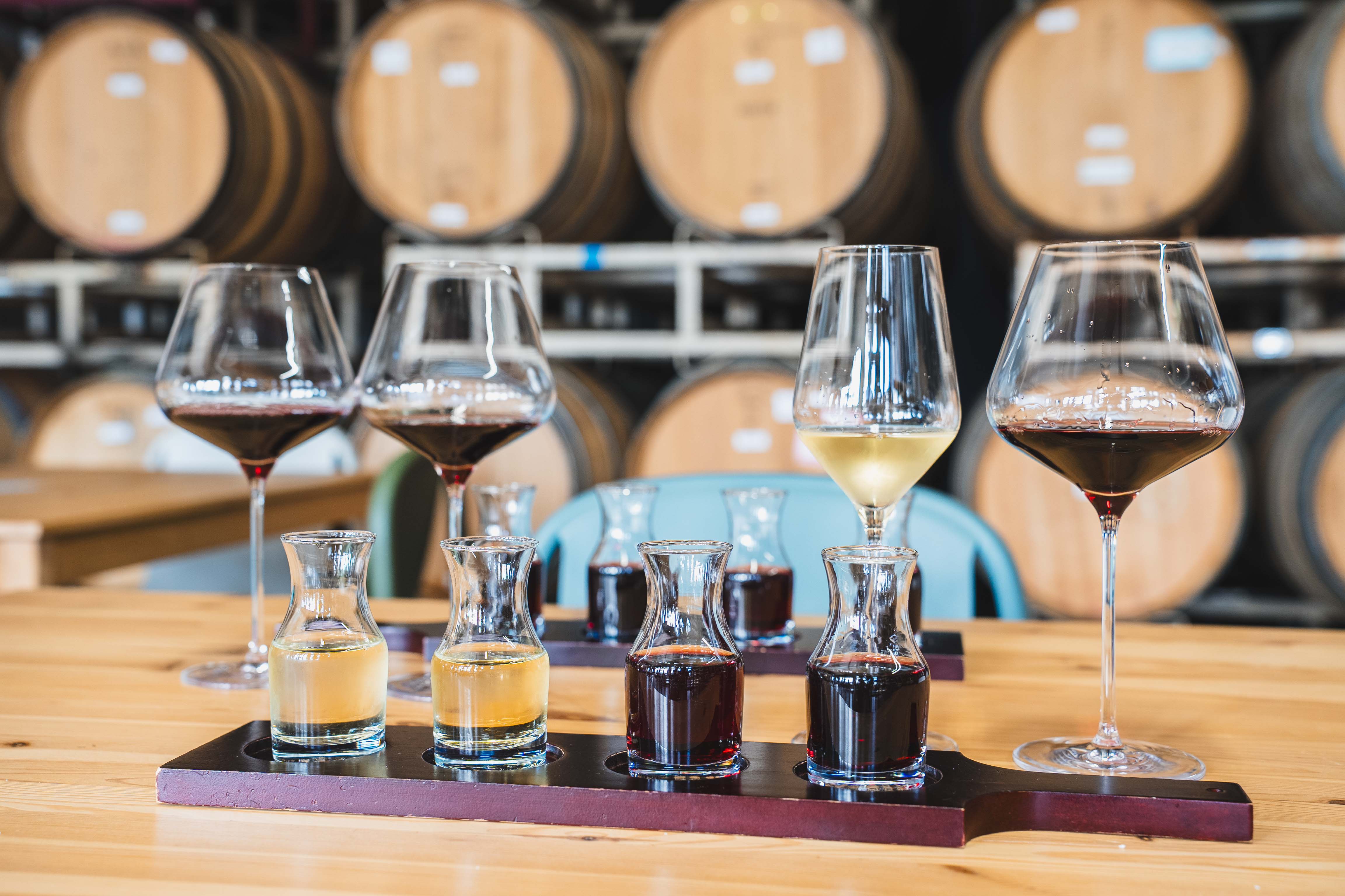 Wine Flight at Noria Tasting Room